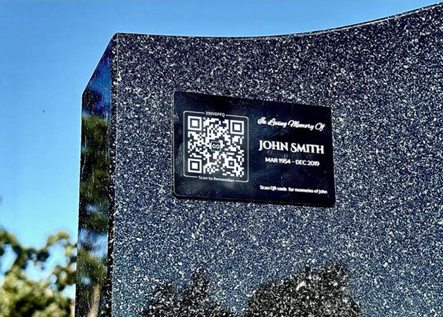 Custom Memorial Plate with engraved name and memorial message